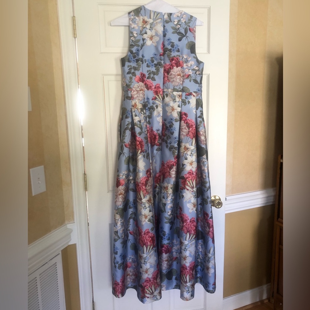 Sachin & Babi Brooke powder blue bouquet gown - Picture 4 of 12
